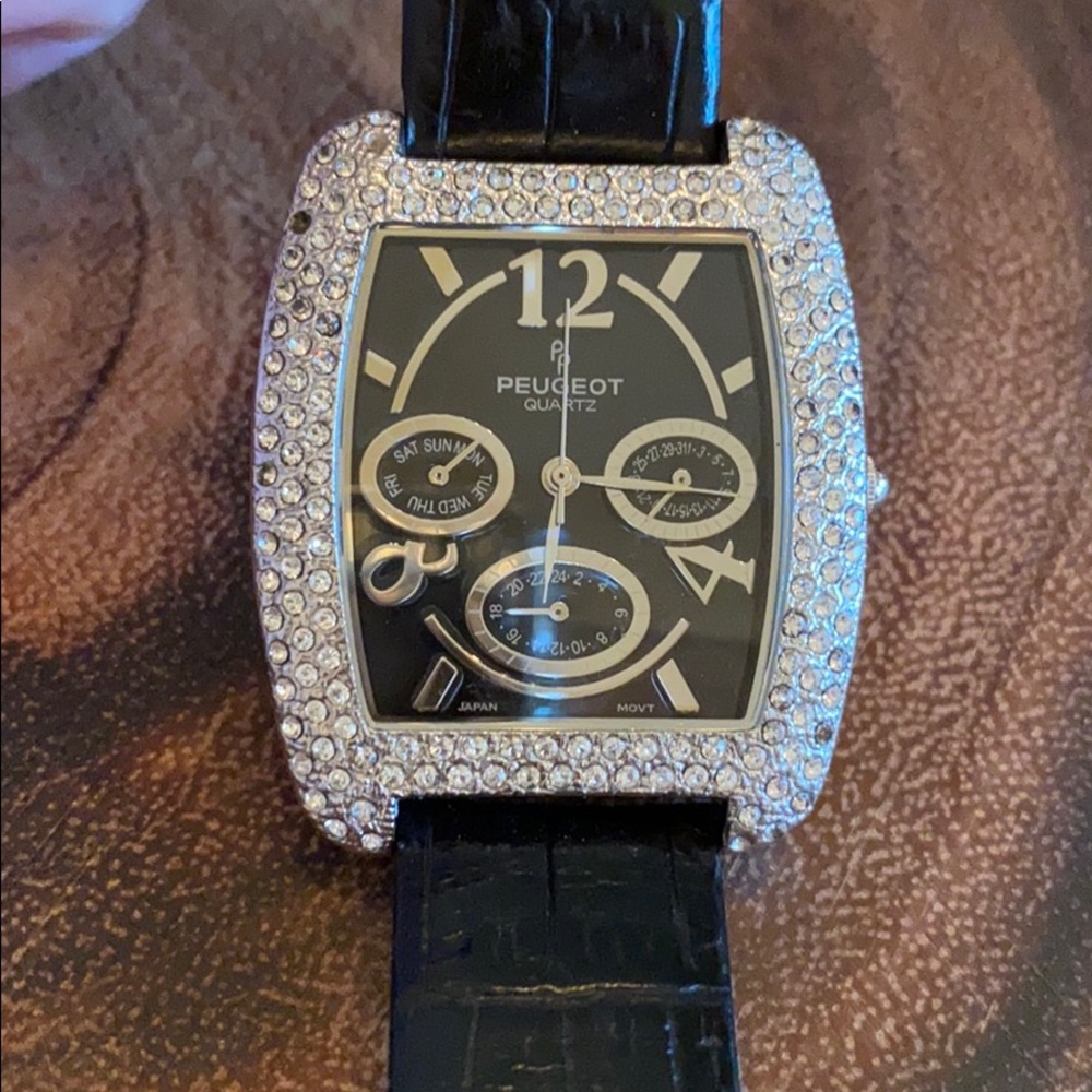 Peugeot Crystal Accented Multi Function Watch - image 3